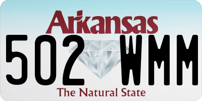 AR license plate 502WMM