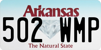 AR license plate 502WMP