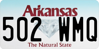 AR license plate 502WMQ