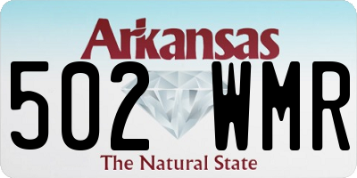 AR license plate 502WMR