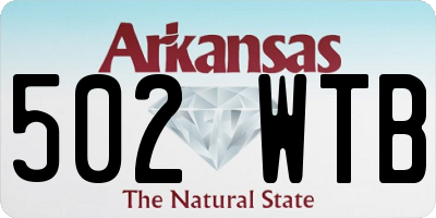AR license plate 502WTB