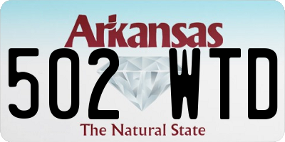 AR license plate 502WTD