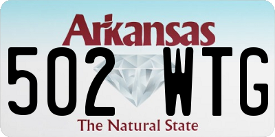 AR license plate 502WTG