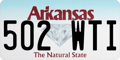 AR license plate 502WTI