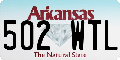 AR license plate 502WTL