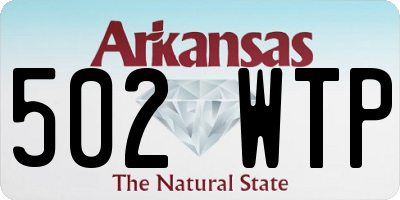 AR license plate 502WTP