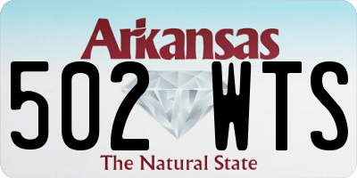 AR license plate 502WTS