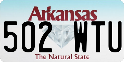 AR license plate 502WTU