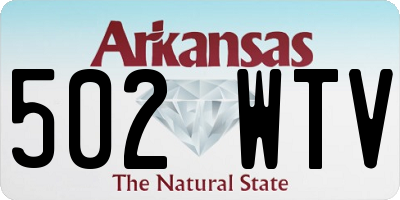 AR license plate 502WTV