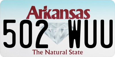 AR license plate 502WUU