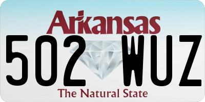 AR license plate 502WUZ