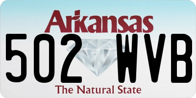 AR license plate 502WVB
