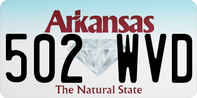 AR license plate 502WVD