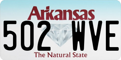 AR license plate 502WVE
