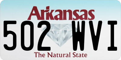 AR license plate 502WVI
