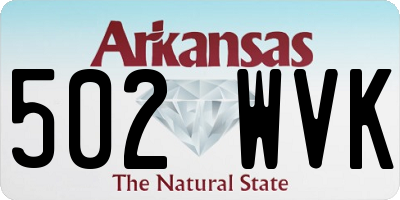 AR license plate 502WVK