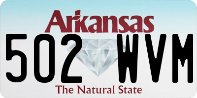 AR license plate 502WVM