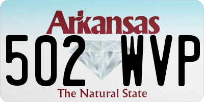 AR license plate 502WVP
