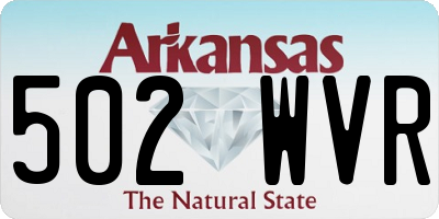 AR license plate 502WVR
