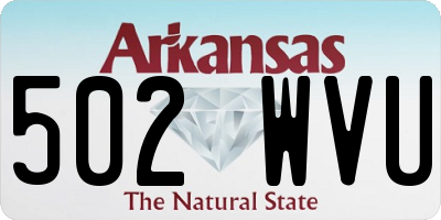 AR license plate 502WVU