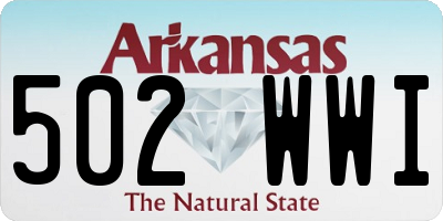 AR license plate 502WWI