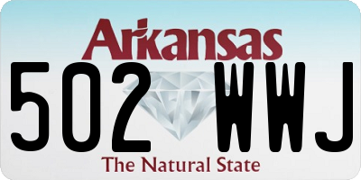 AR license plate 502WWJ