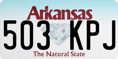 AR license plate 503KPJ