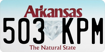 AR license plate 503KPM