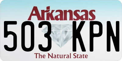 AR license plate 503KPN