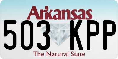 AR license plate 503KPP