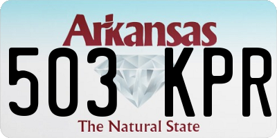 AR license plate 503KPR