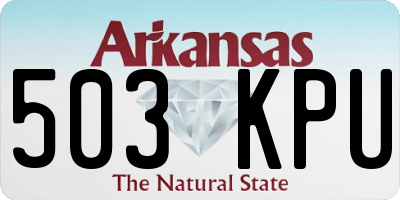 AR license plate 503KPU