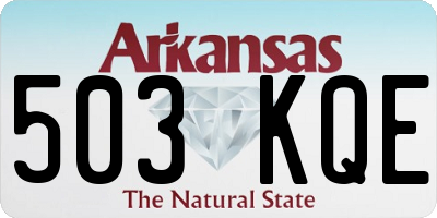 AR license plate 503KQE