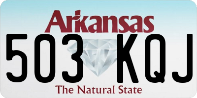 AR license plate 503KQJ