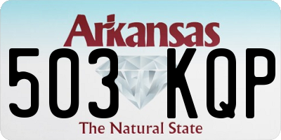 AR license plate 503KQP