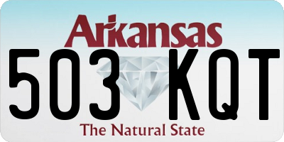 AR license plate 503KQT