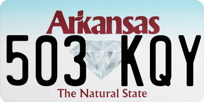 AR license plate 503KQY