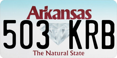 AR license plate 503KRB