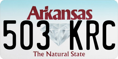 AR license plate 503KRC