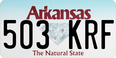 AR license plate 503KRF