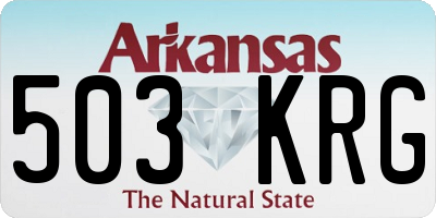 AR license plate 503KRG