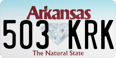 AR license plate 503KRK
