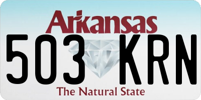 AR license plate 503KRN