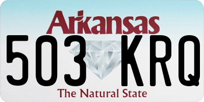 AR license plate 503KRQ