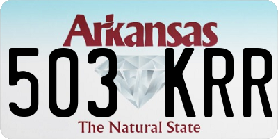 AR license plate 503KRR