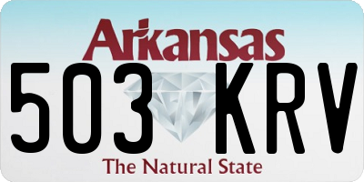 AR license plate 503KRV