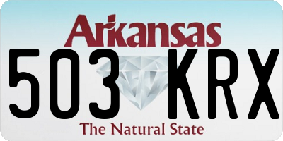 AR license plate 503KRX