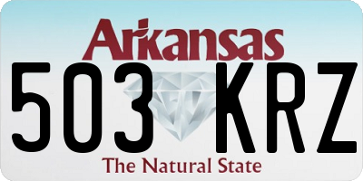 AR license plate 503KRZ