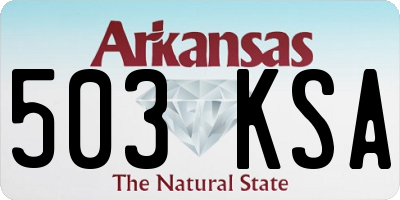 AR license plate 503KSA