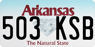 AR license plate 503KSB